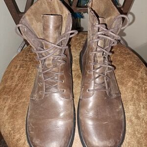 Dr. Martens Brown Leather Combat Boots